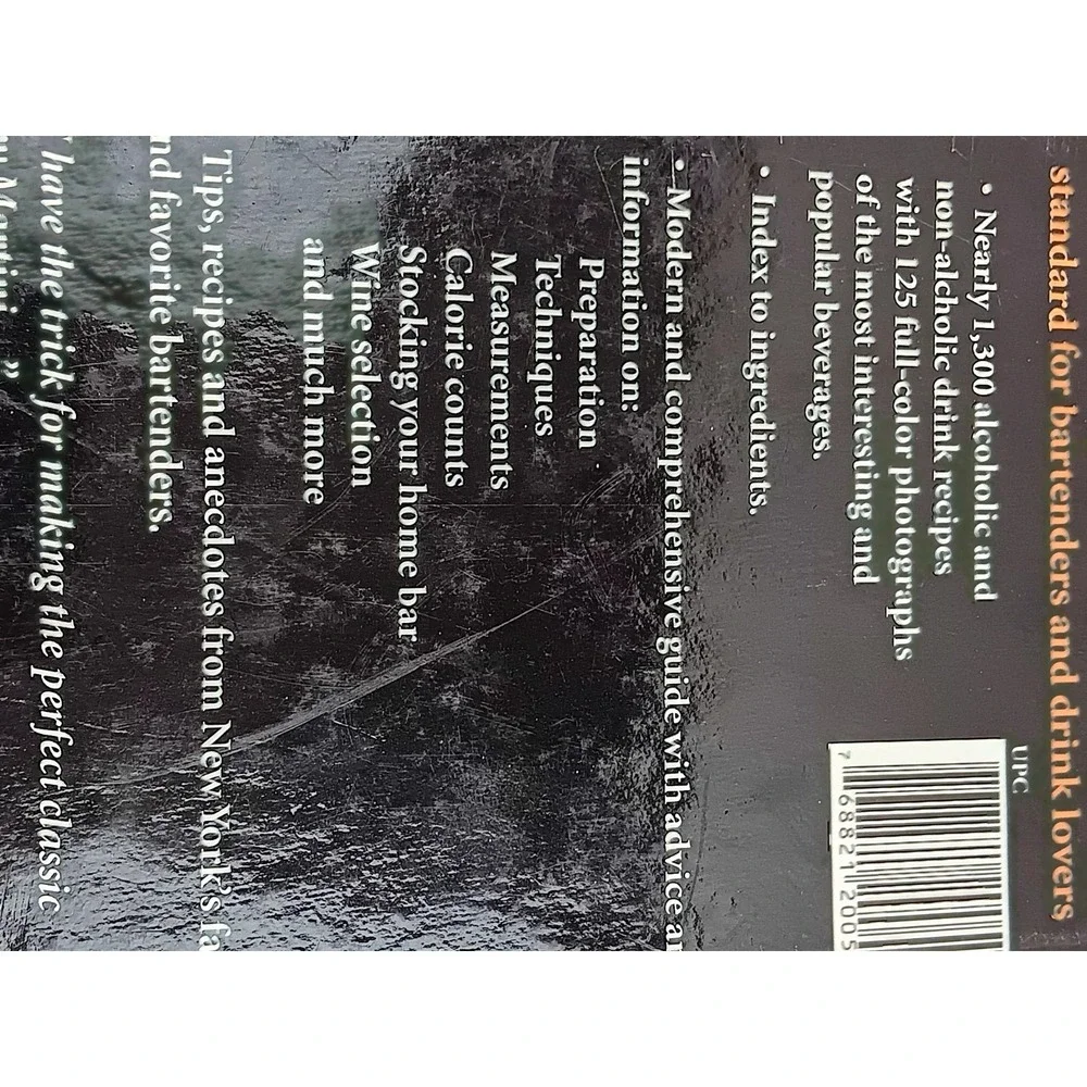 The New York Bartender's Guide 1997 HC Nearly 1300 Drink Recipes‎ UK Print
